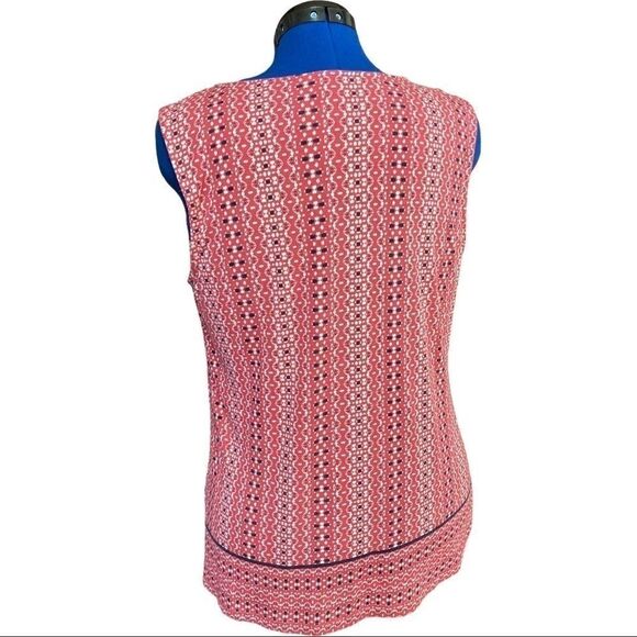 CROFT&BARROW,SleevelessWomen’s Top,red,white, blk   - Picture 3 of 10